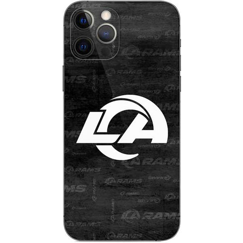 NFL Los Angeles Rams Black & White iPhone 12 Pro Skin